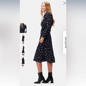 NWT Amour Vert Joyce Washable Silk Dress in Small